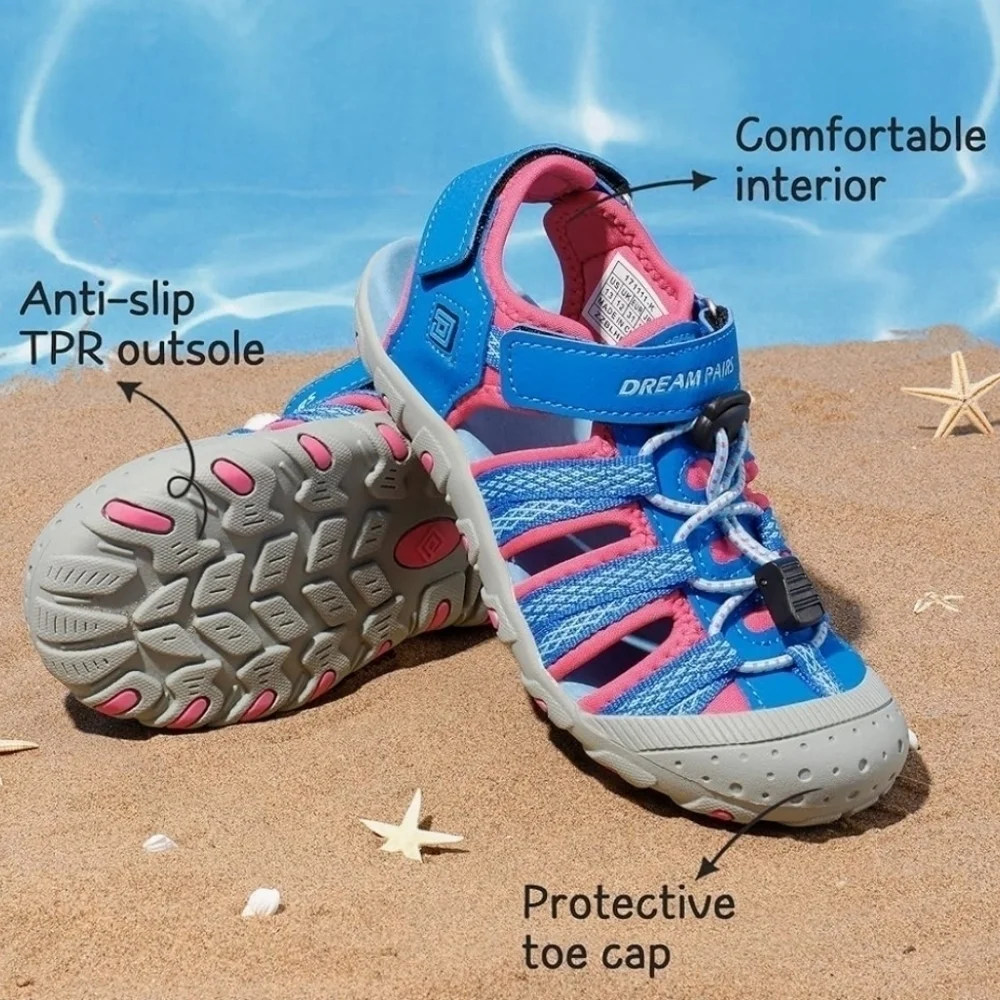 Bundle Only: DREAM PAIRS Boys &‎ Girls Toddler Outdoor Summer Sandals Sz 1